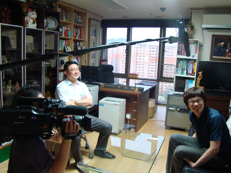 일본 NHK방송 인터뷰 촬영